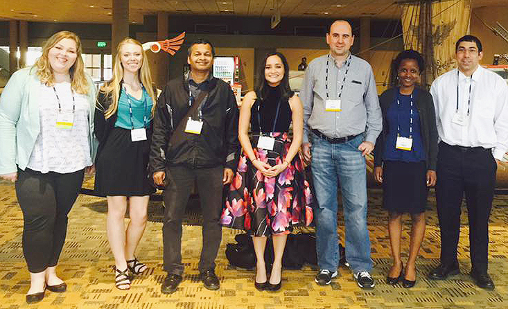 Jesse Sundar (far right) along with his fellow students and Faculty Advisors attending the ARVO Annual meeting