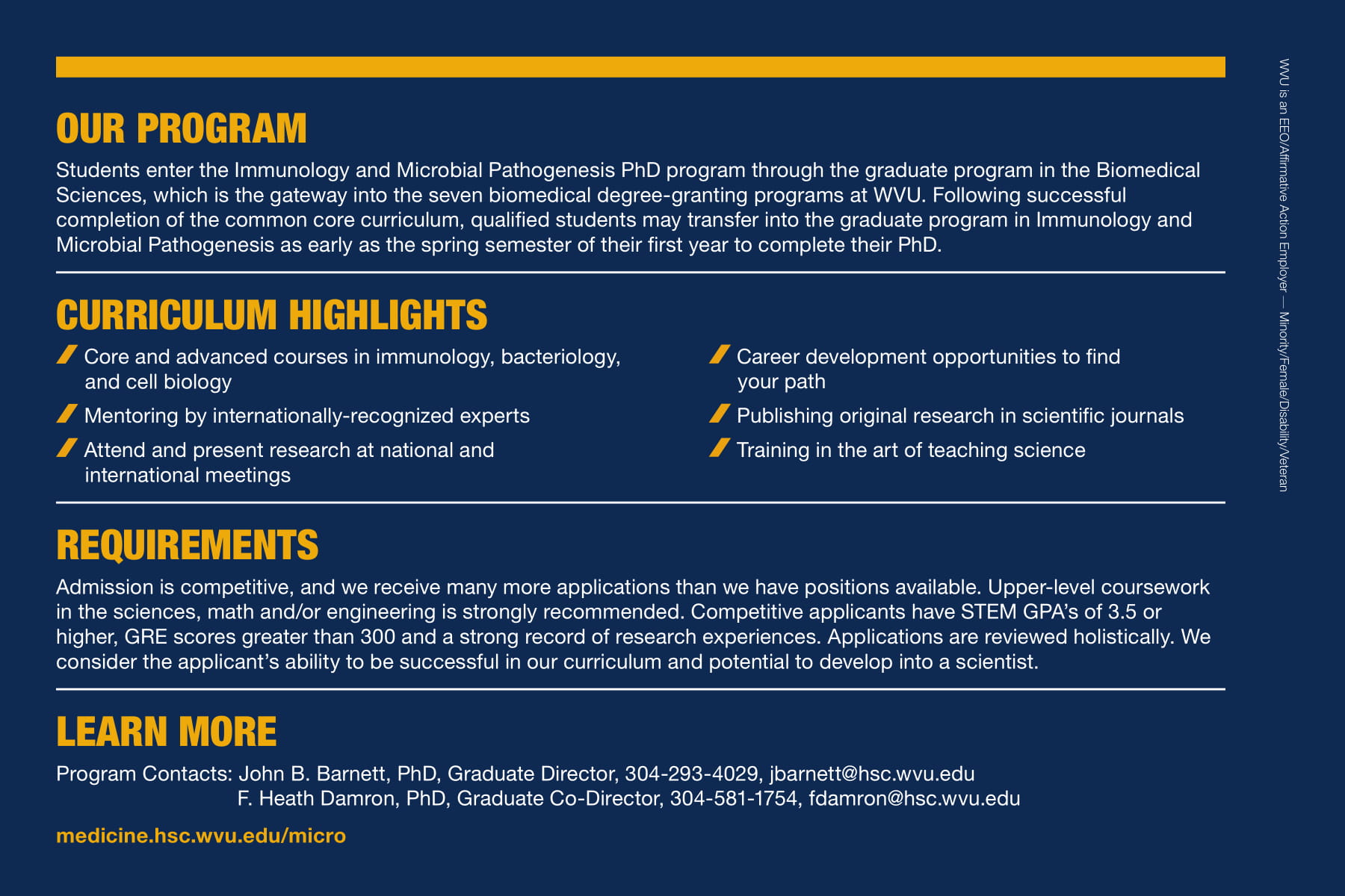 phd programs west virginia university