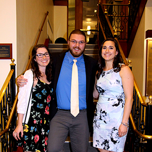 Alexandra Dickason, Caleb Rhodes, and Stephanie Magnone group photo