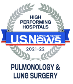 WVU Pulmonary and Lung Surgery High Performing Hospitals 21-22