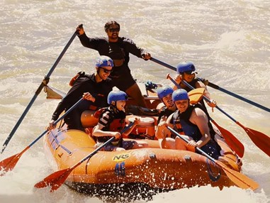 CVRP students go whitewater rafting during Adventure Camp