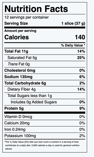 Paleo Load Bread Nutrition Facts