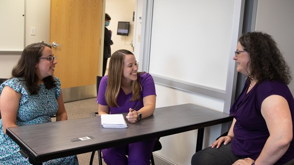 Hospice and Palliative Medicine Fellow treating a patient