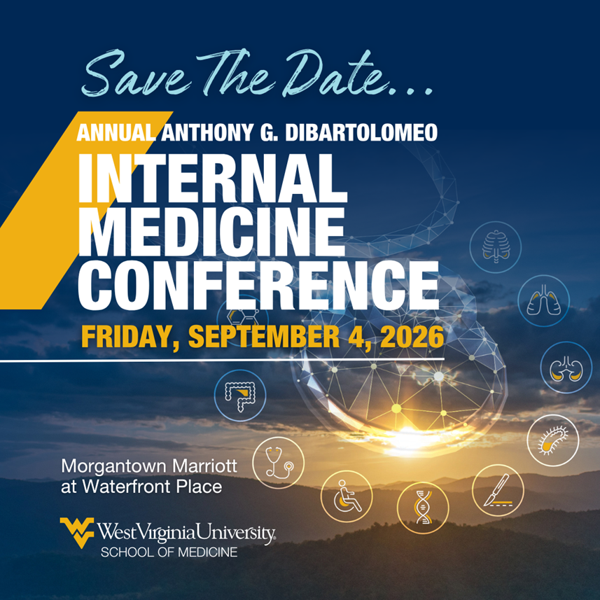 Annual Anthony G. DiBartolomeo Internal Medicine Conference Save the Date for 2026 banner!